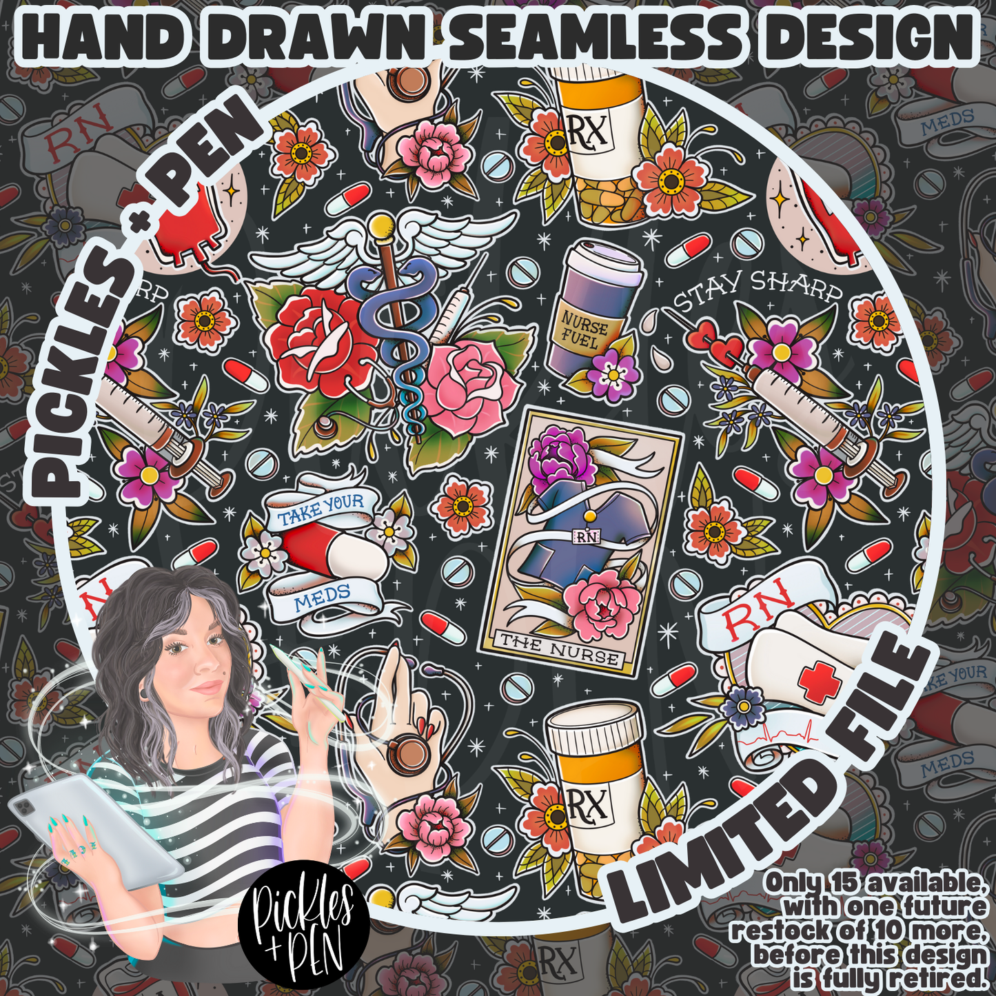 NURSE: Tattoo Flash Career Series SMLSS [LIMITED]