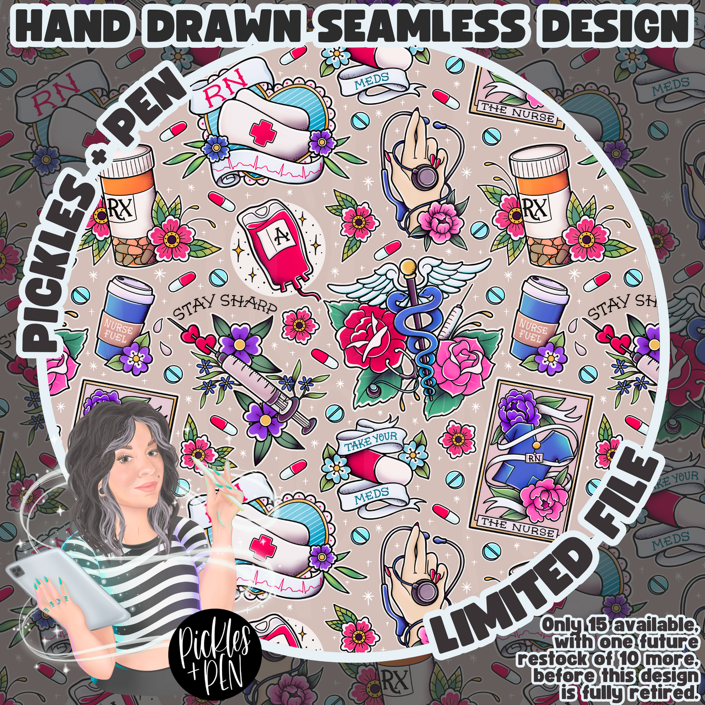 NURSE: Tattoo Flash Career Series SMLSS [LIMITED]