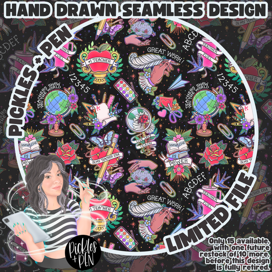 TEACHER Tattoo Flash Career Series SMLSS [LIMITED]