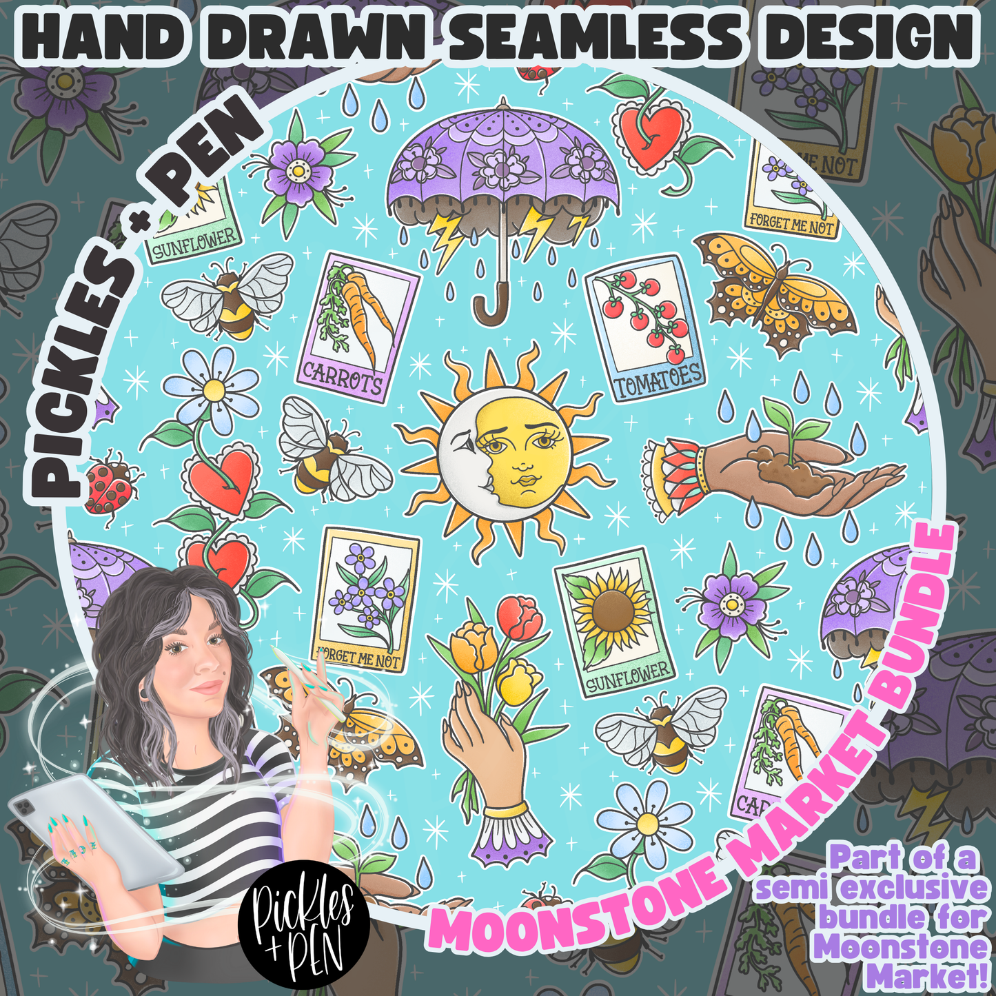April Showers Tattoo Flash Semi Exclusive BUNDLE [ONLY 1 LEFT]