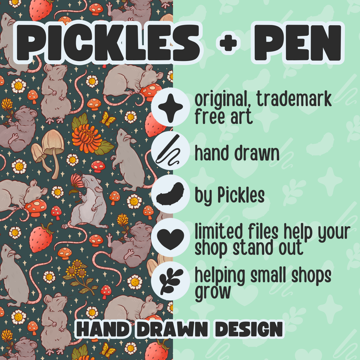 Cottagecore Rats SMLSS [LIMITED] – PicklesAndPen