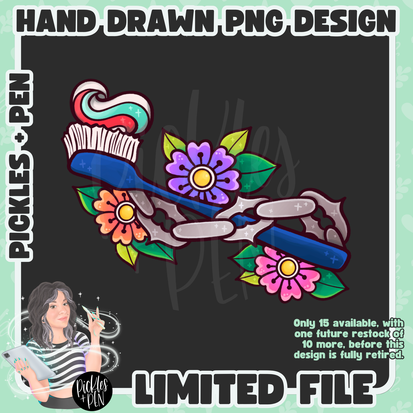 DENTAL Tattoo Flash Career Series PNGs [LIMITED]