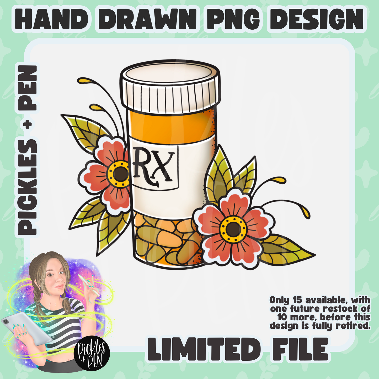 NURSING: Tattoo Flash Career Series DARK PNGs [LIMITED]