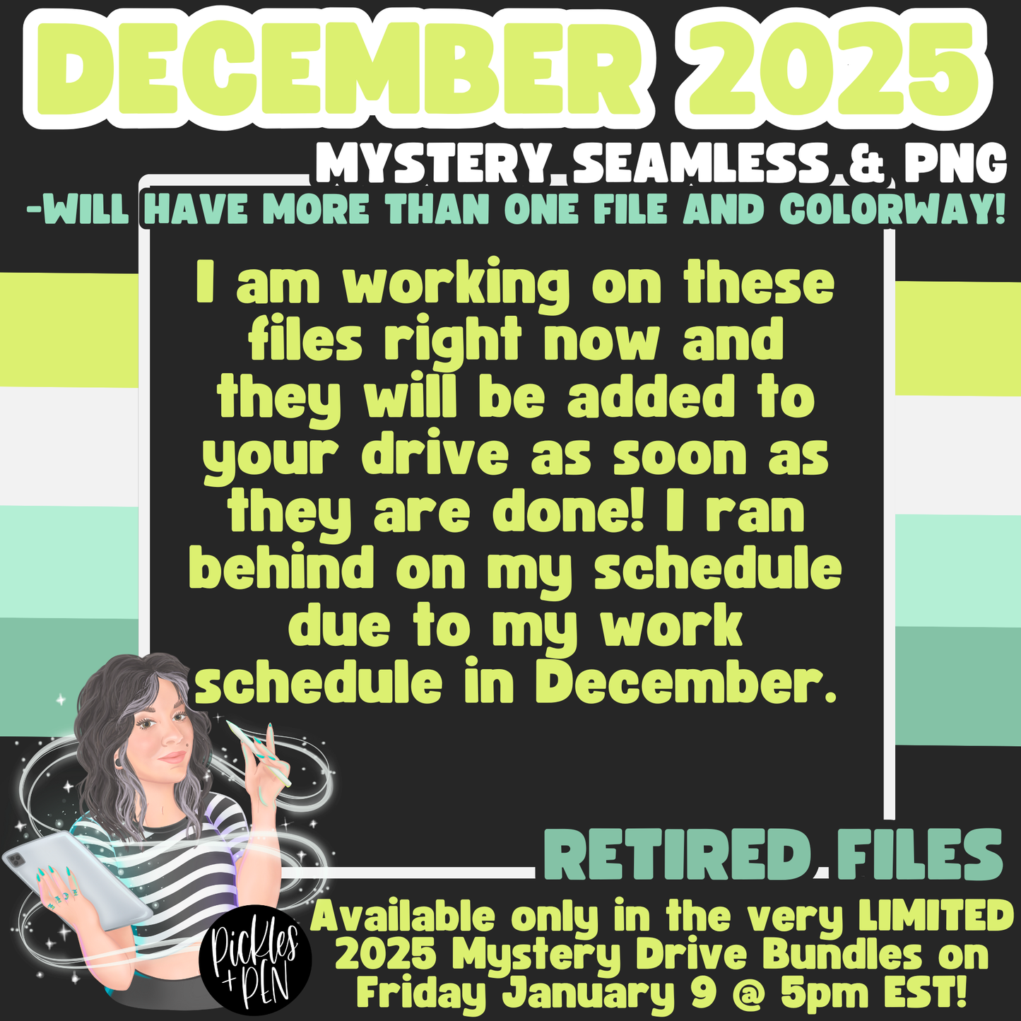 2025 Mystery Subscription File Drives (ALL SMLSS & PNG) - [ONLY 4 AVAILABLE]