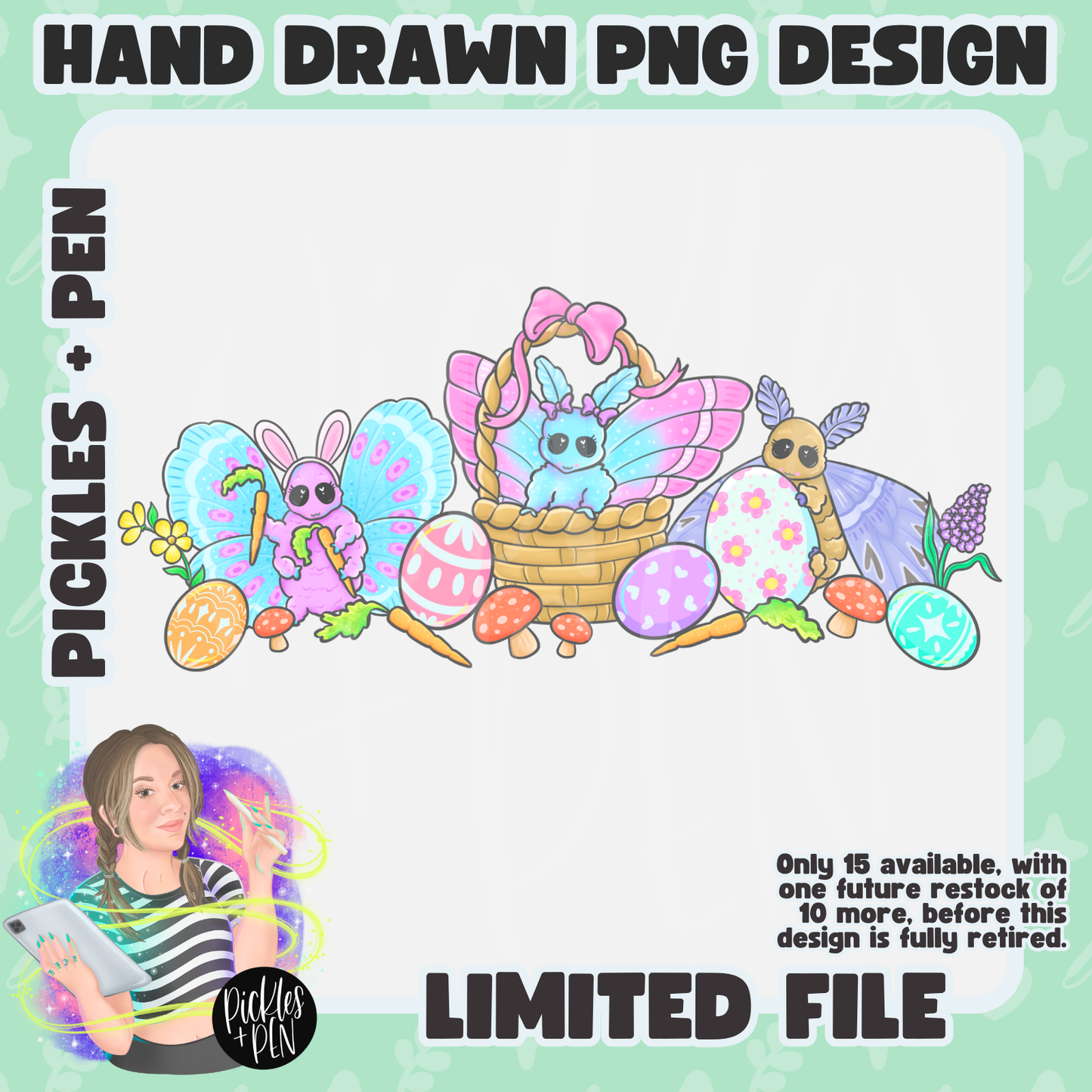Easter Moths PNGs [LIMITED]