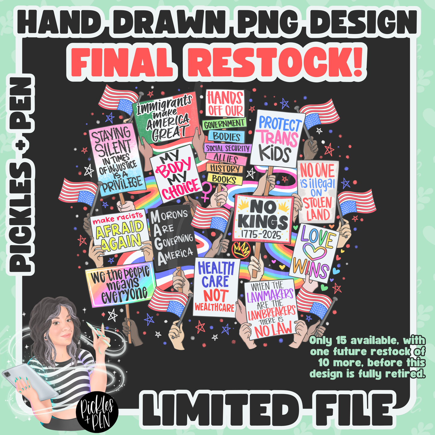 Protest Power PNGs [LIMITED]