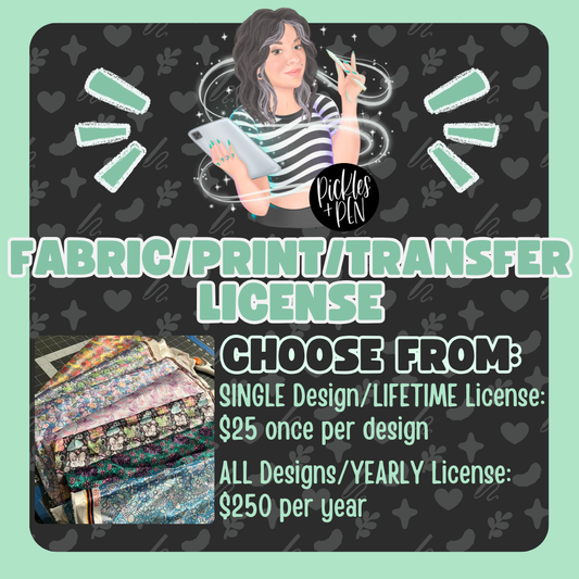 Transfer/Print/Fabric/Sticker License
