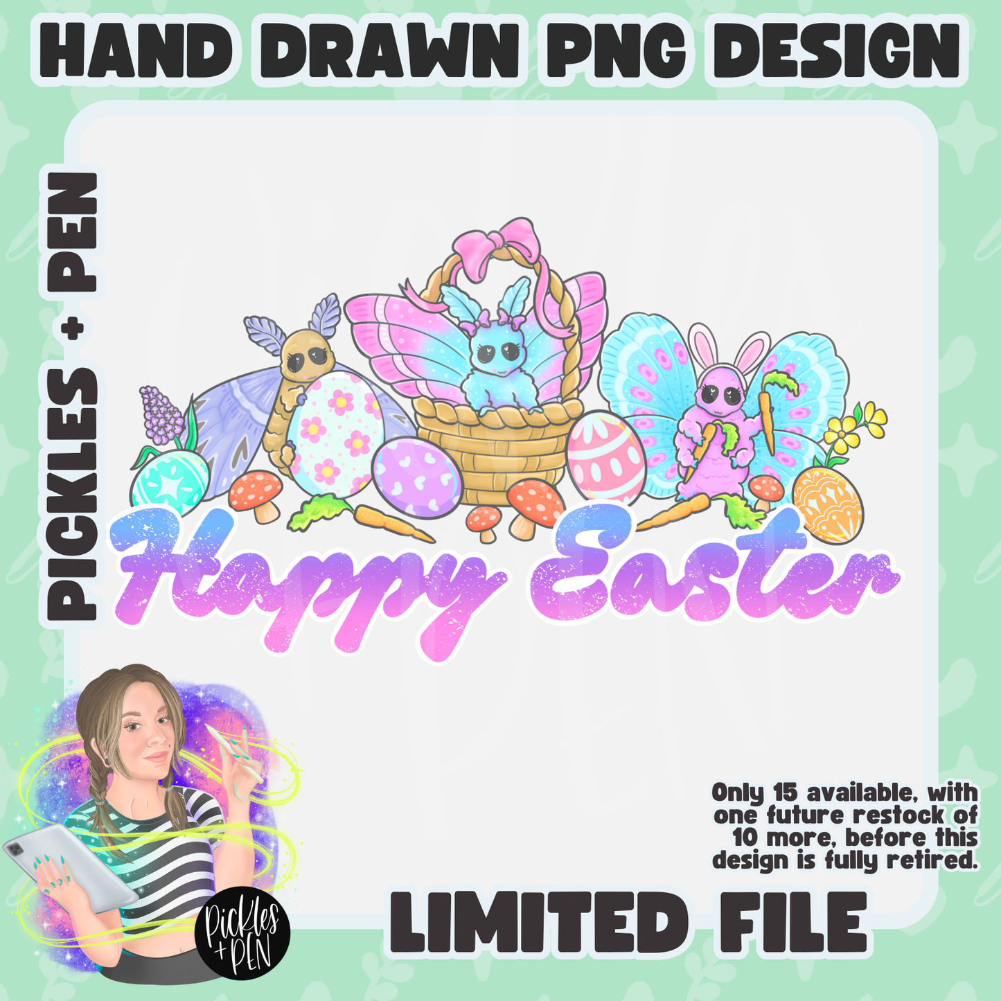 Easter Moths PNGs [LIMITED]