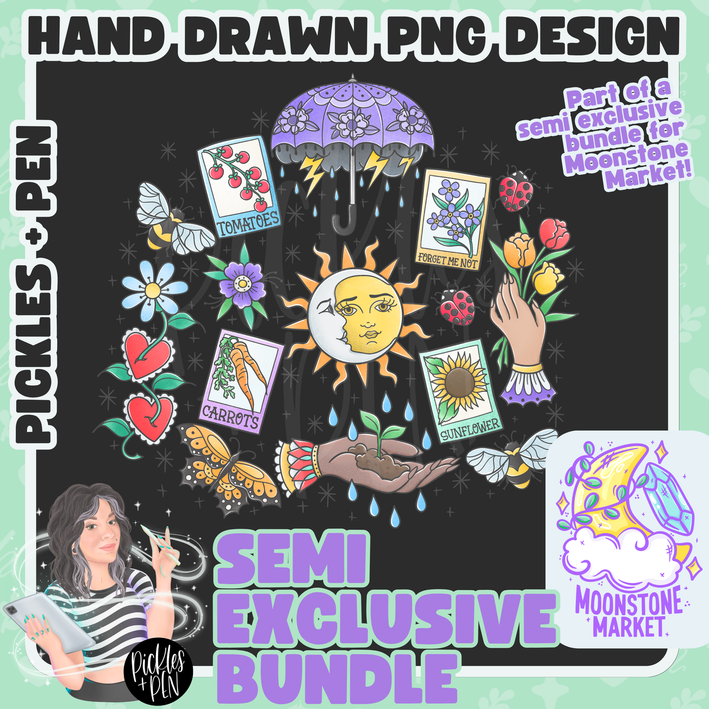 April Showers Tattoo Flash Semi Exclusive BUNDLE [ONLY 1 LEFT]