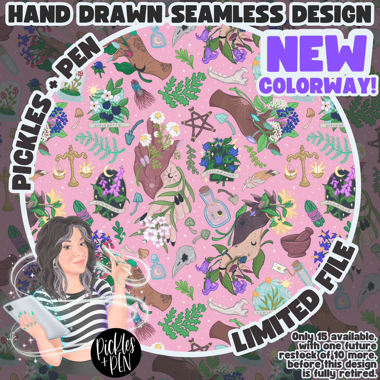 NEW COLORWAYS Herbal Witch Hands SMLSS + COORDS [LIMITED]