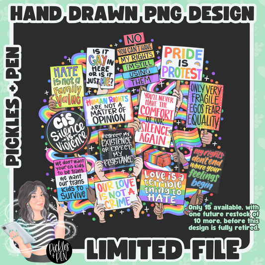 REPS ONLY Pride Protest PNGs [LIMITED]