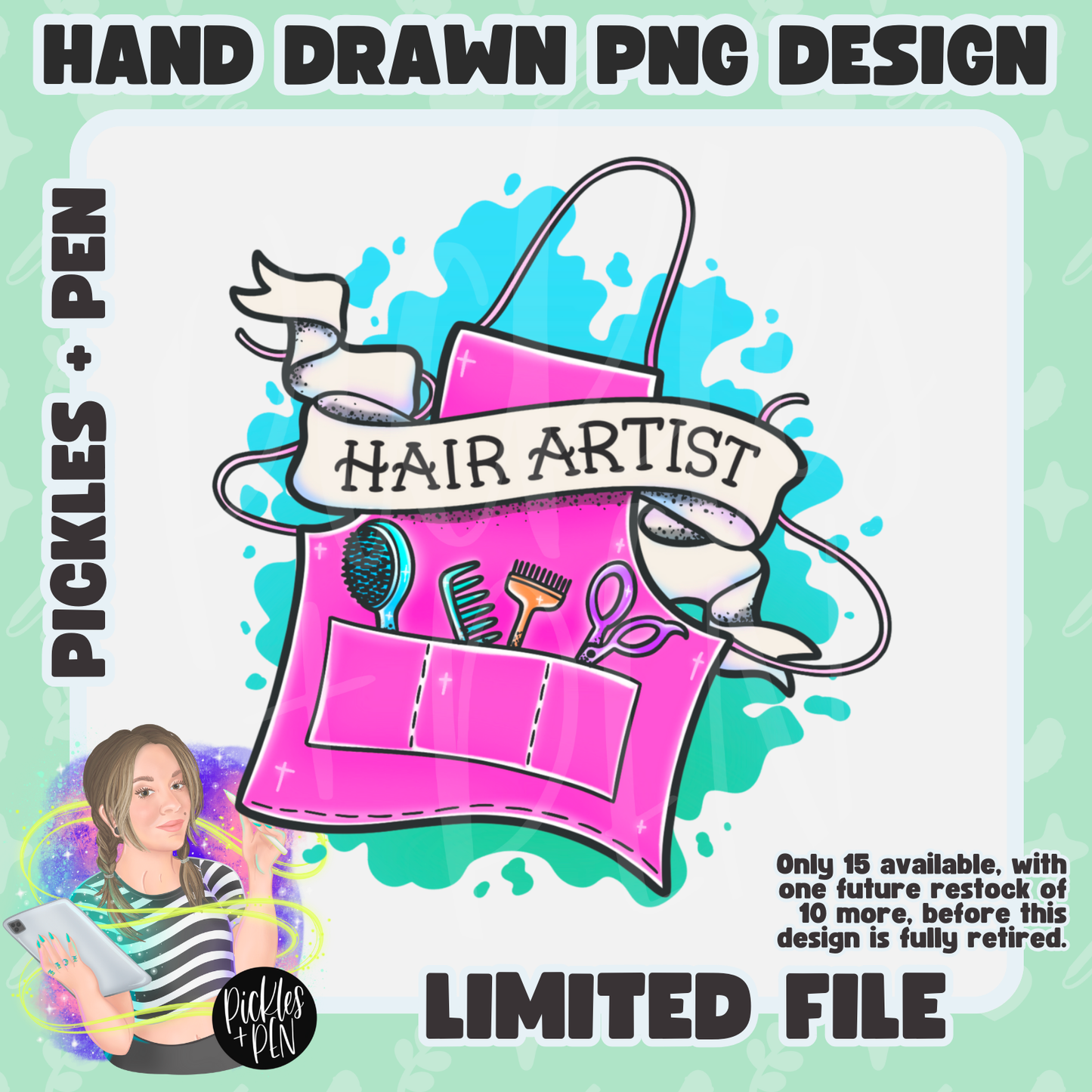 HAIRSTYLIST: Tattoo Flash Career Series RAINBOW PNGs [LIMITED]