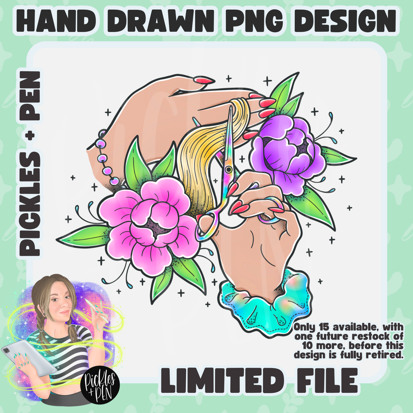 HAIRSTYLIST: Tattoo Flash Career Series RAINBOW PNGs [LIMITED]