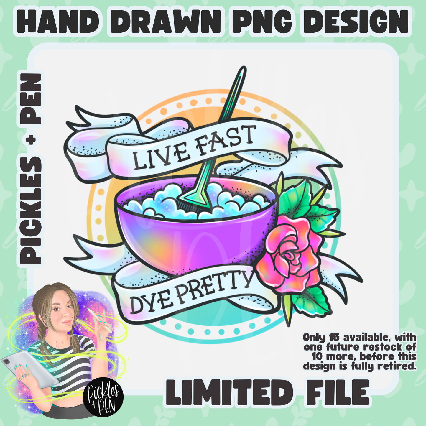 HAIRSTYLIST: Tattoo Flash Career Series RAINBOW PNGs [LIMITED]