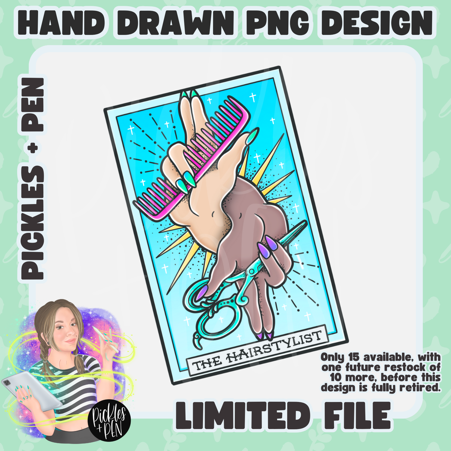 HAIRSTYLIST: Tattoo Flash Career Series RAINBOW PNGs [LIMITED]