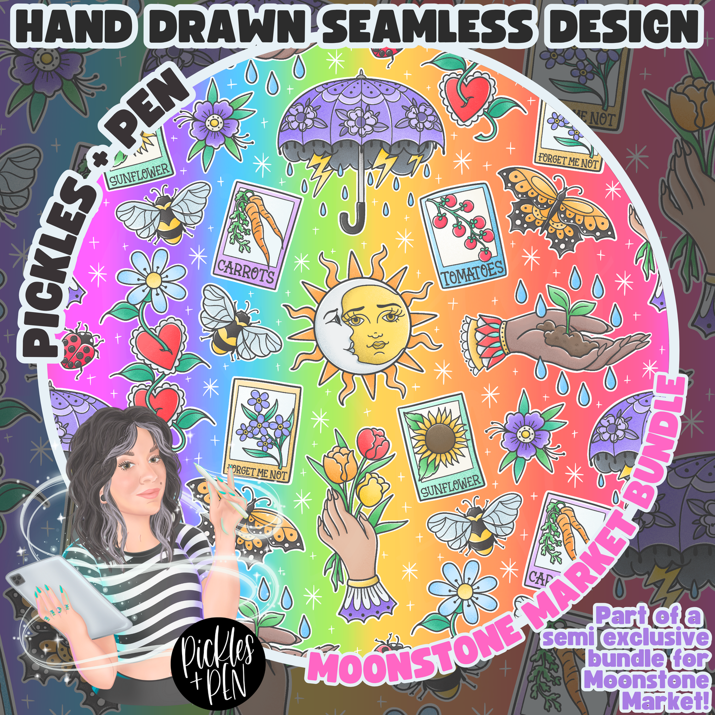 April Showers Tattoo Flash Semi Exclusive BUNDLE [ONLY 1 LEFT]