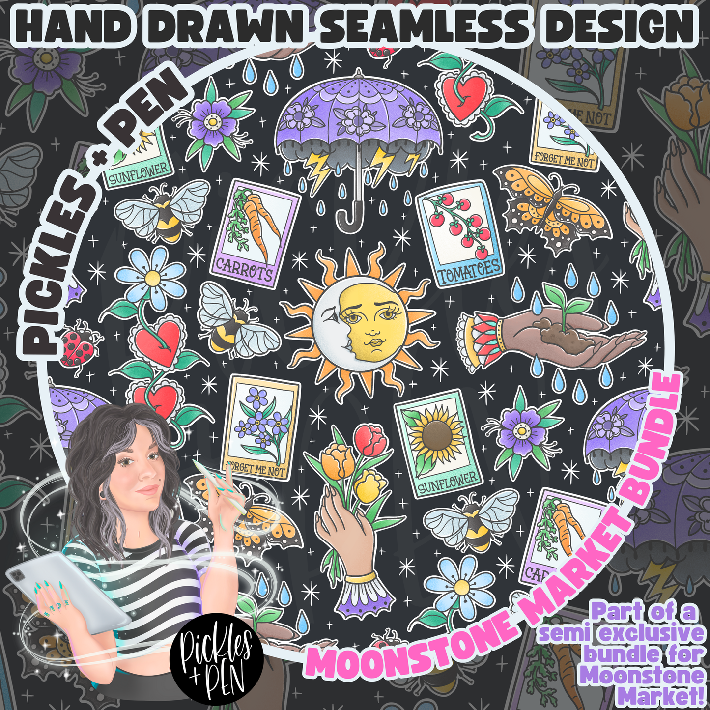 April Showers Tattoo Flash Semi Exclusive BUNDLE [ONLY 1 LEFT]