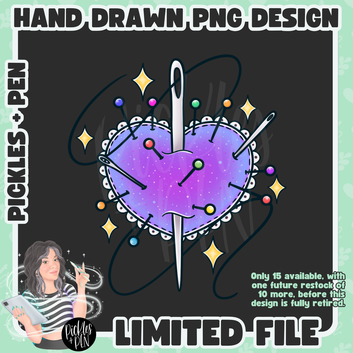 SEAMSTRESS Tattoo Flash Career Series PNGs [LIMITED]
