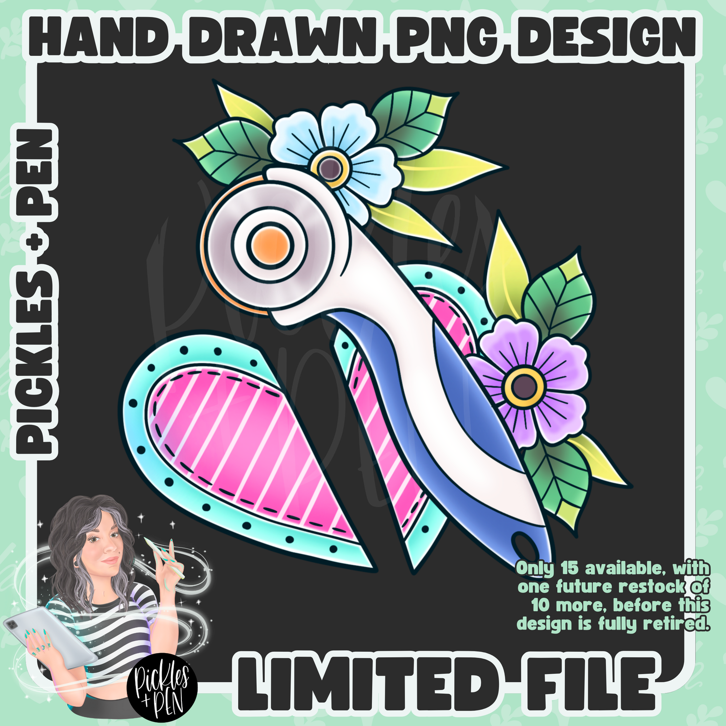 SEAMSTRESS Tattoo Flash Career Series PNGs [LIMITED]