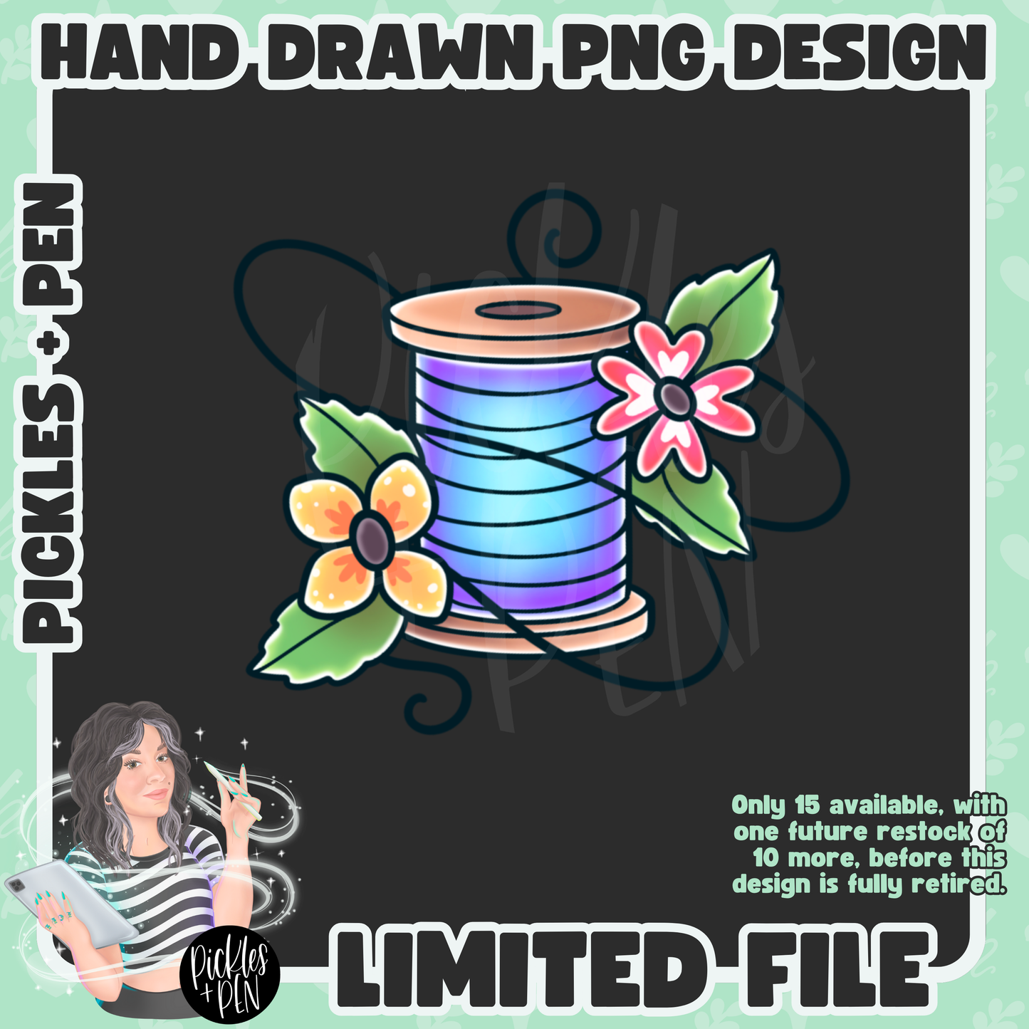 SEAMSTRESS Tattoo Flash Career Series PNGs [LIMITED]