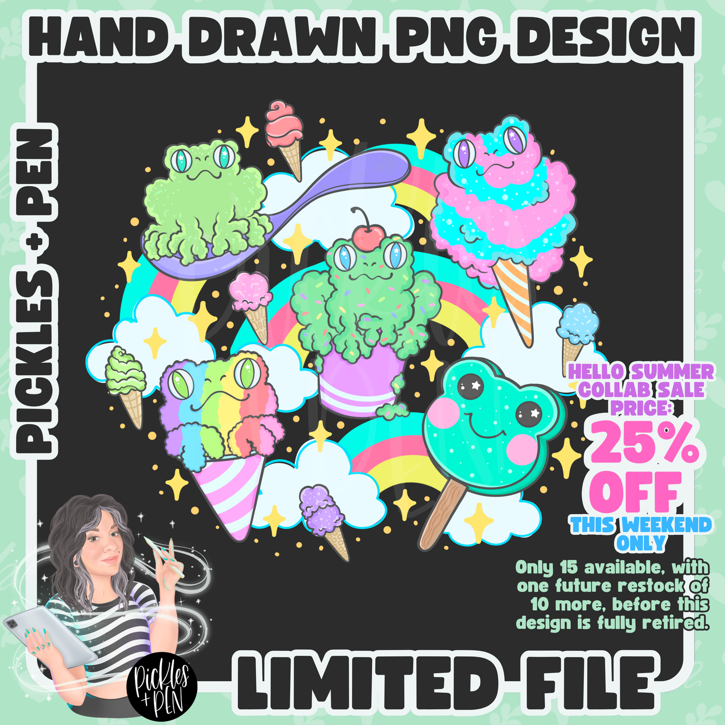 REPS ONLY Summer Frog Treats PNG [LIMITED]