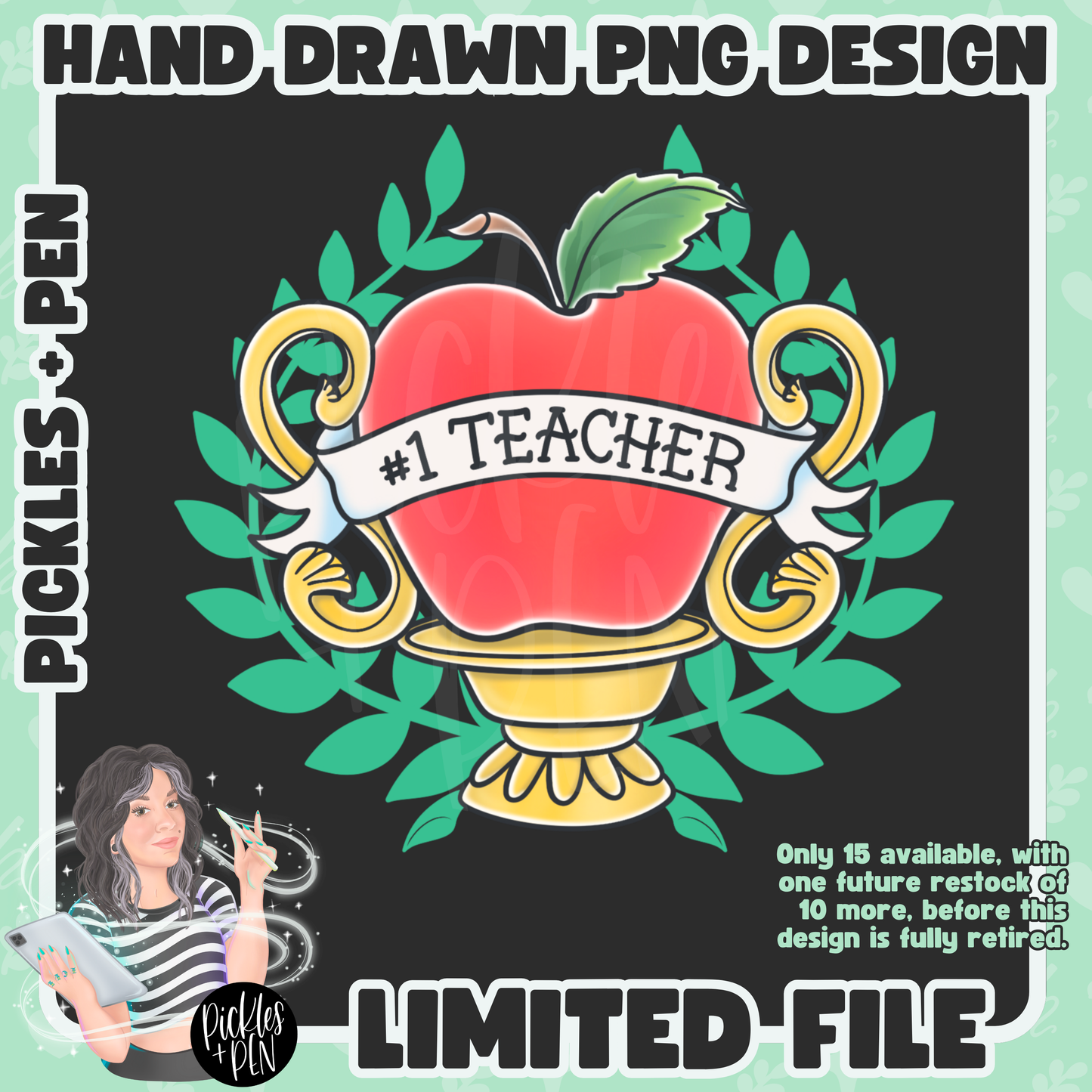 TEACHER Tattoo Flash Career Series PNGs [LIMITED]