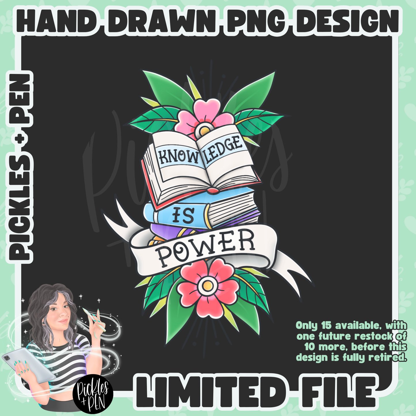 TEACHER Tattoo Flash Career Series PNGs [LIMITED]