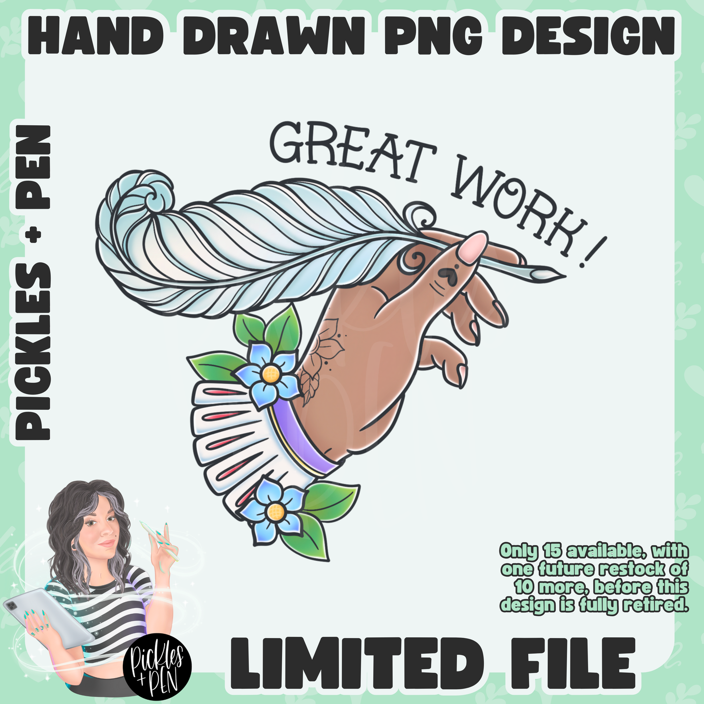 TEACHER Tattoo Flash Career Series PNGs [LIMITED]
