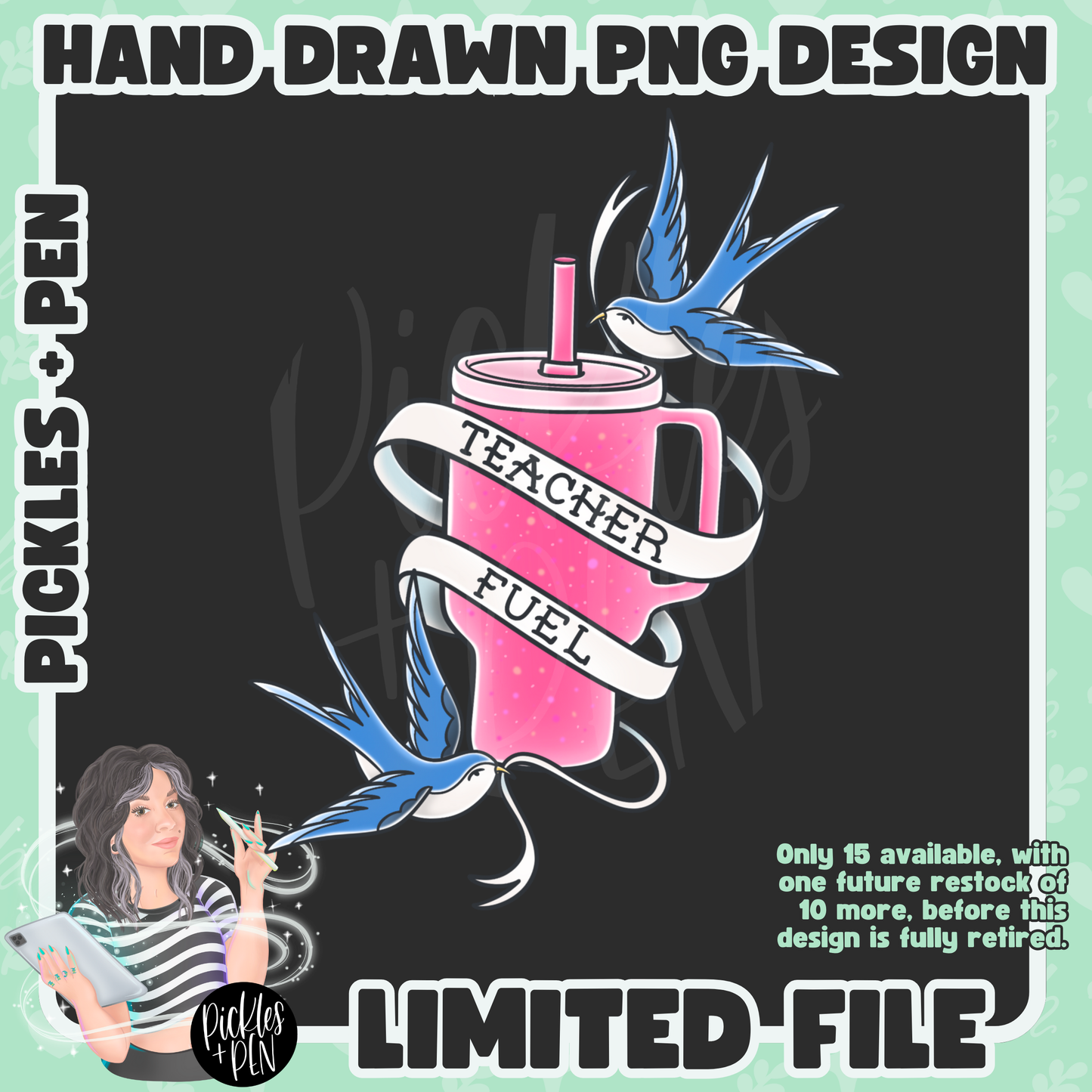 TEACHER Tattoo Flash Career Series PNGs [LIMITED]