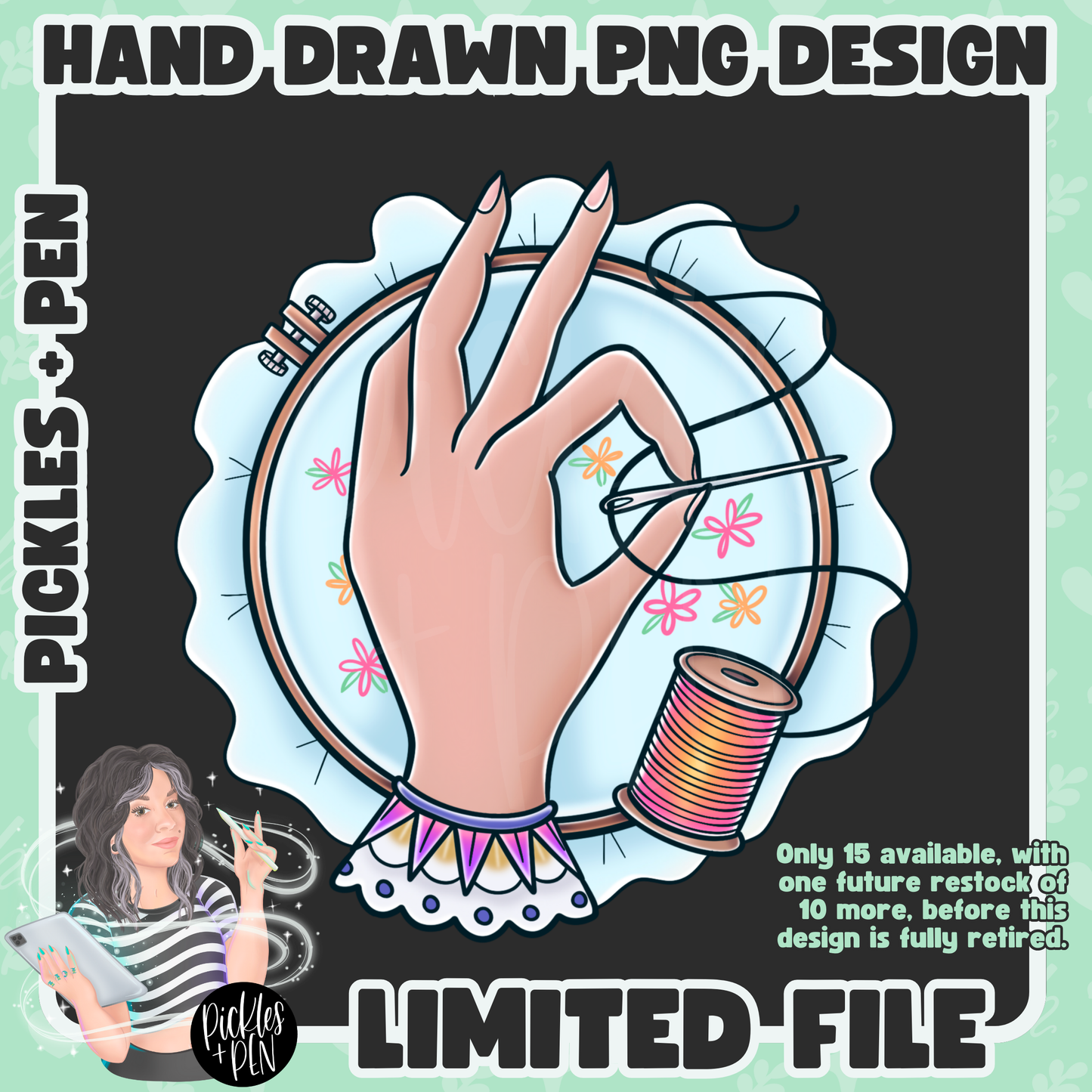 SEAMSTRESS Tattoo Flash Career Series PNGs [LIMITED]