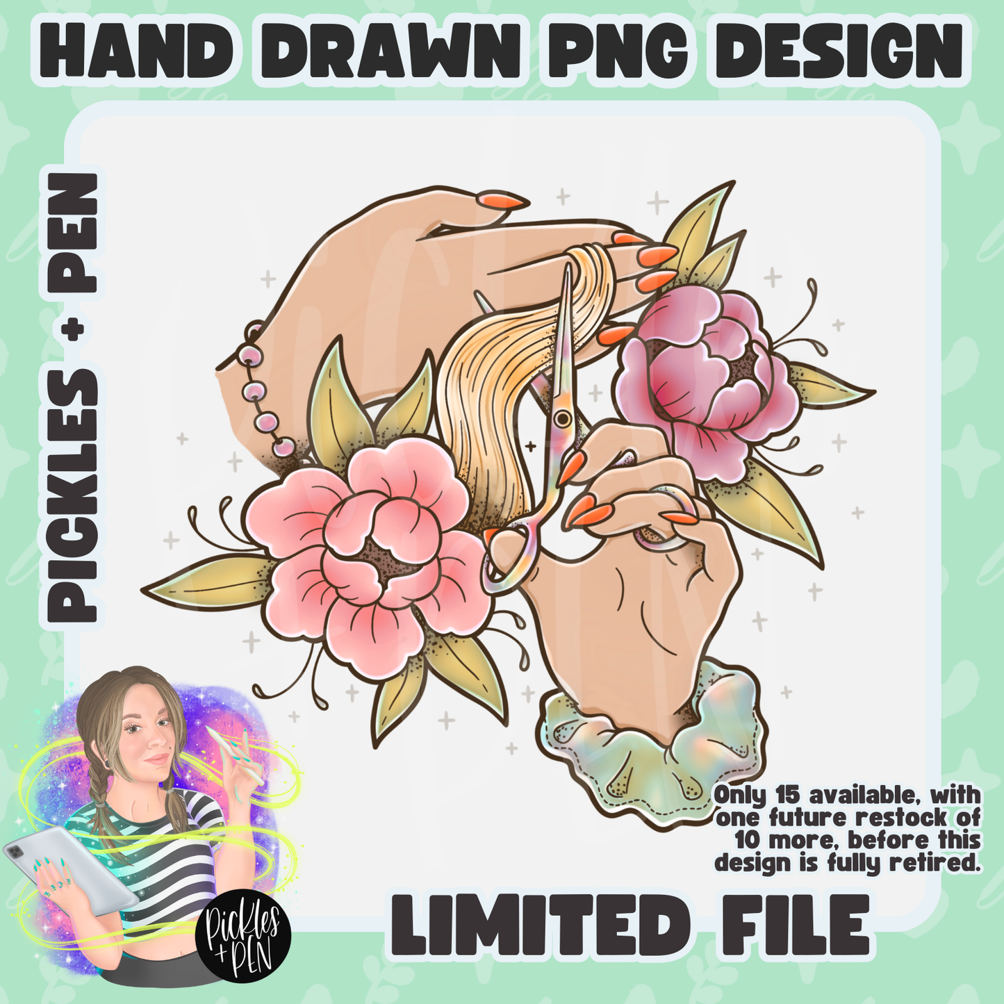 HAIRSTYLIST: Tattoo Flash Career Series VINTAGE PNGs [LIMITED]