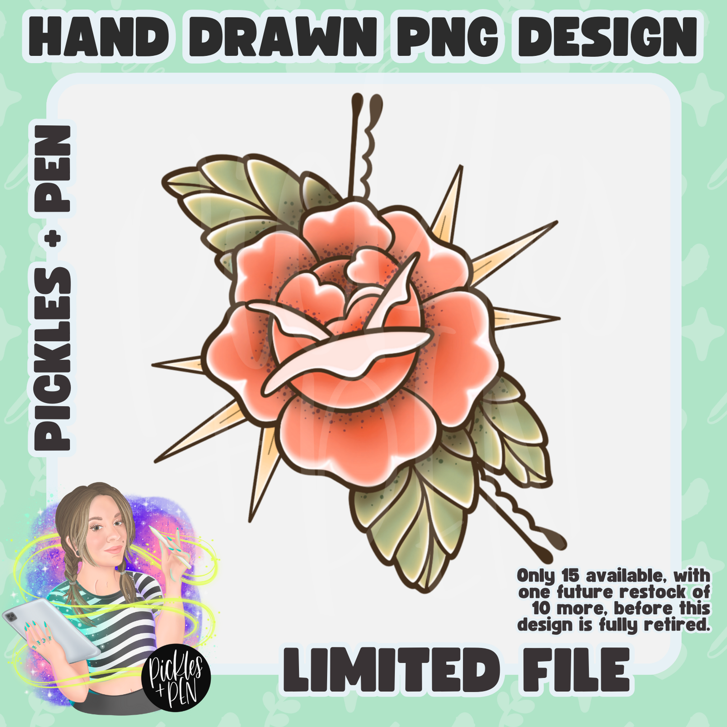 HAIRSTYLIST: Tattoo Flash Career Series VINTAGE PNGs [LIMITED]