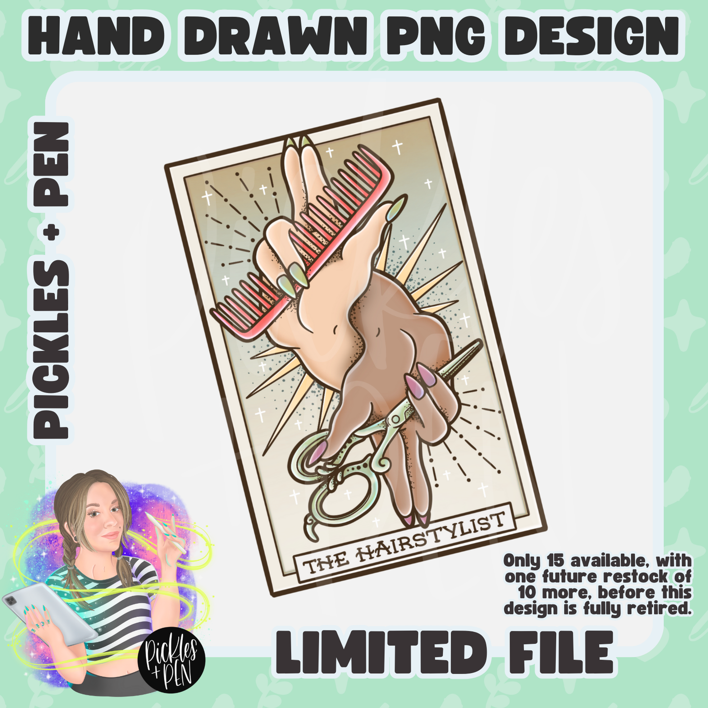 HAIRSTYLIST: Tattoo Flash Career Series VINTAGE PNGs [LIMITED]